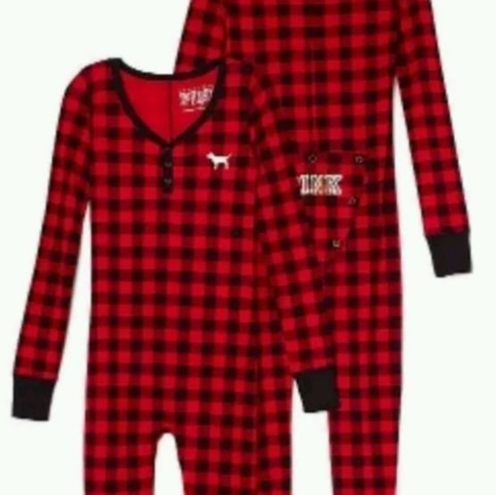 VS PINK plaid onesie